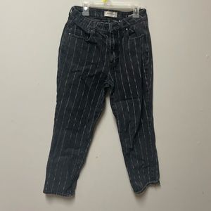 PacSun Black and White Denim Pants